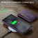 Samsung Galaxy S24 Ultra 5G DG.MING M5 Series Zip RFID Multi Card Detachable Leather Phone Case - Purple