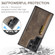 Samsung Galaxy S24 Ultra 5G DG.MING M5 Series Zip RFID Multi Card Detachable Leather Phone Case - Coffee