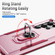Samsung Galaxy S24 Ultra 5G Pioneer Armor Heavy Duty PC + TPU Phone Case with Holder - Pink+Rose Red