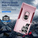 Samsung Galaxy S24 Ultra 5G Pioneer Armor Heavy Duty PC + TPU Phone Case with Holder - Pink+Rose Red