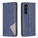 Samsung Galaxy S24+ 5G Rhombus Texture Magnetic Leather Phone Case - Blue