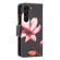 Samsung Galaxy S24+ 5G Colored Drawing Pattern Zipper Leather Phone Case - Lotus