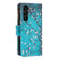 Samsung Galaxy S24+ 5G Colored Drawing Pattern Zipper Leather Phone Case - Plum Blossom
