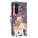 Samsung Galaxy S24+ 5G Colored Drawing Pattern Zipper Leather Phone Case - Flower Elephant