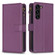 Samsung Galaxy S24+ 5G 9 Card Slots Zipper Wallet Leather Flip Phone Case - Dark Purple