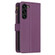 Samsung Galaxy S24+ 5G 9 Card Slots Zipper Wallet Leather Flip Phone Case - Dark Purple