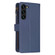 Samsung Galaxy S24+ 5G 9 Card Slots Zipper Wallet Leather Flip Phone Case - Blue