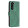 Samsung Galaxy S24+ 5G Magnetic Buckle Rhombus Texture Leather Phone Case - Green