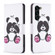 Samsung Galaxy S24+ 5G Colored Drawing Pattern Leather Phone Case - Panda