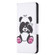 Samsung Galaxy S24+ 5G Colored Drawing Pattern Leather Phone Case - Panda