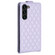 Samsung Galaxy S24+ 5G Diamond Lattice Vertical Flip Leather Phone Case - Purple
