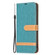 Samsung Galaxy S24+ 5G Color Block Denim Texture Leather Phone Case - Green