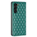 Samsung Galaxy S24+ 5G Diamond Lattice Magnetic Leather Flip Phone Case - Green