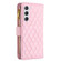Samsung Galaxy S24+ 5G Diamond Lattice Zipper Wallet Leather Flip Phone Case - Pink Samsung Galaxy S24+ 5G Diamond Lattice Zipper Wallet Leather Flip Phone Case - Pink