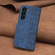 Samsung Galaxy S24+ 5G Plaid Embossed Leather Phone Case - Blue