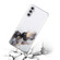Samsung Galaxy S24+ 5G Hollow Marble Pattern TPU Phone Case - Black