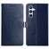 Samsung Galaxy S24+ 5G Y-shaped Pattern Flip Leather Phone Case - Blue