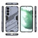 Samsung Galaxy S24+ 5G Punk Armor 2 in 1 PC + TPU Shockproof Phone Case with Invisible Holder - Grey