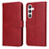 Samsung Galaxy S24+ Classic Calf Texture Flip Leather Phone Case - Red