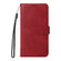 Samsung Galaxy S24+ Classic Calf Texture Flip Leather Phone Case - Red