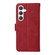 Samsung Galaxy S24+ Classic Calf Texture Flip Leather Phone Case - Red