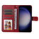 Samsung Galaxy S24+ Classic Calf Texture Flip Leather Phone Case - Red