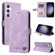 Samsung Galaxy S24+ Skin Feel Life Tree Metal Button Leather Phone Case - Purple