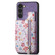 Samsung Galaxy S24+ 5G Retro Painted Zipper Wallet Back Phone Case - Purple