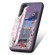 Samsung Galaxy S24+ 5G Retro Painted Zipper Wallet Back Phone Case - Purple