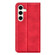 Samsung Galaxy S24+ 5G Retro-skin Magnetic Suction Leather Phone Case - Red