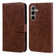 Samsung Galaxy S24+ 5G Skin Feeling Oil Leather Texture PU + TPU Phone Case - Brown