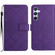 Samsung Galaxy S24+ 5G Rhombic Grid Texture Leather Phone Case - Purple