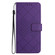 Samsung Galaxy S24+ 5G Rhombic Grid Texture Leather Phone Case - Purple