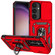 Samsung Galaxy S24+ 5G Sliding Camshield Holder Phone Case - Red