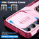 Samsung Galaxy S24+ 5G Sliding Camshield Holder Phone Case - Pink + Rose Red