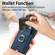 Samsung Galaxy S24+ 5G Retro Skin-feel Ring Card Bag Phone Case with Hang Loop - Blue Samsung Galaxy S24+ 5G Retro Skin-feel Ring Card Bag Phone Case with Hang Loop - Blue