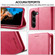 Samsung Galaxy S24+ 5G LC.IMEEKE Calf Texture Leather Phone Case - Red