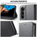 Samsung Galaxy S24+ 5G LC.IMEEKE Calf Texture Leather Phone Case - Black