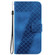 Samsung Galaxy S24+ 5G 7-shaped Embossed Leather Phone Case - Blue