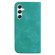 Samsung Galaxy S24+ 5G 7-shaped Embossed Leather Phone Case - Green