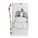 Samsung Galaxy S24+ 5G 3D Colored Horizontal Flip Leather Phone Case - Cute Cat