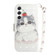Samsung Galaxy S24+ 5G 3D Colored Horizontal Flip Leather Phone Case - Cute Cat