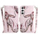 Samsung Galaxy S24+ 5G 3D Colored Horizontal Flip Leather Phone Case - Butterfly High-heeled