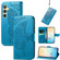 Samsung Galaxy S24+ 5G Butterfly Love Flower Embossed Leather Phone Case - Blue
