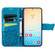 Samsung Galaxy S24+ 5G Butterfly Love Flower Embossed Leather Phone Case - Blue