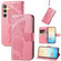 Samsung Galaxy S24+ 5G Butterfly Love Flower Embossed Leather Phone Case - Pink