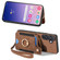 Samsung Galaxy S24+ 5G Retro Skin-feel Ring Multi-card Wallet Phone Case - Brown