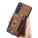 Samsung Galaxy S24+ 5G Retro Skin-feel Ring Multi-card Wallet Phone Case - Brown