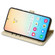 Samsung Galaxy S24+ 5G Cat and Dog Embossed Leather Phone Case - Gold