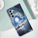 Samsung Galaxy S24+ 5G Colored Drawing Pattern Plain Weave Leather Phone Case - Waves And Sun Samsung Galaxy S24+ 5G Colored Drawing Pattern Plain Weave Leather Phone Case - Waves And Sun